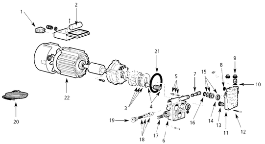 Part Location Diagram of PM025200SV Campbell Hausfeld Head, Manifold
